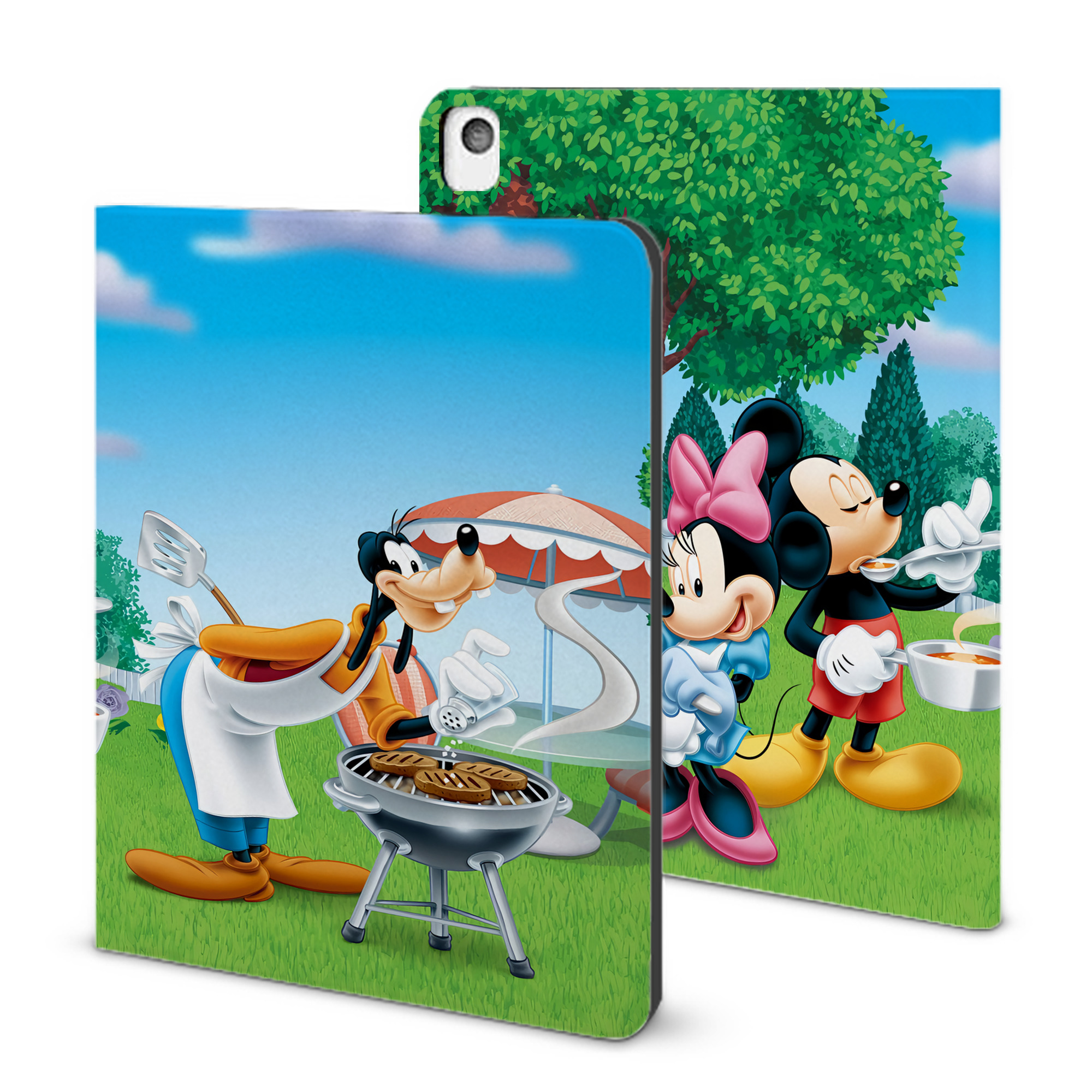 （画像用） ミッキーマウス Mickey Mouse IPadケース ペンホルダー付き ブックスタイルデザイン
